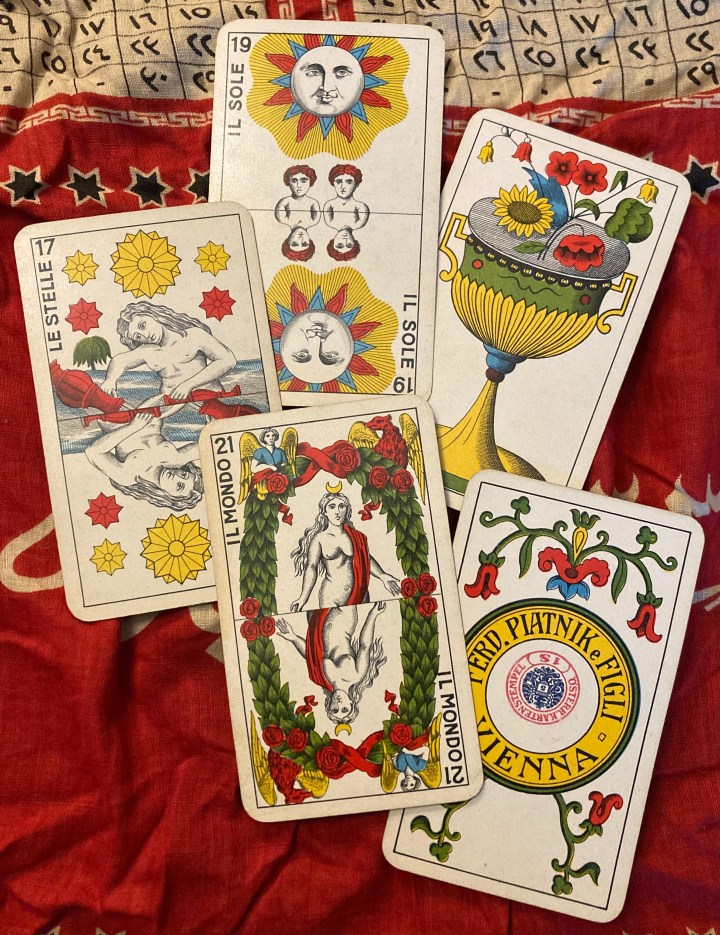 Favorable cards from Clarke's tarot deck